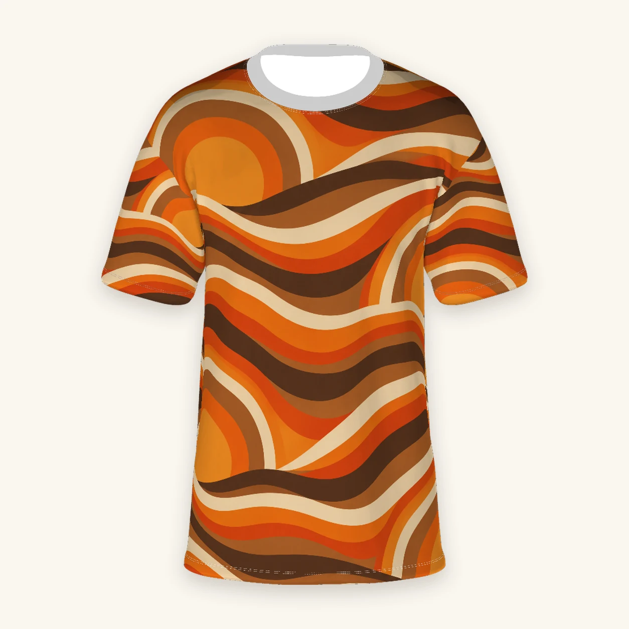 An all-over pattern on All-Over Print Men's Tee