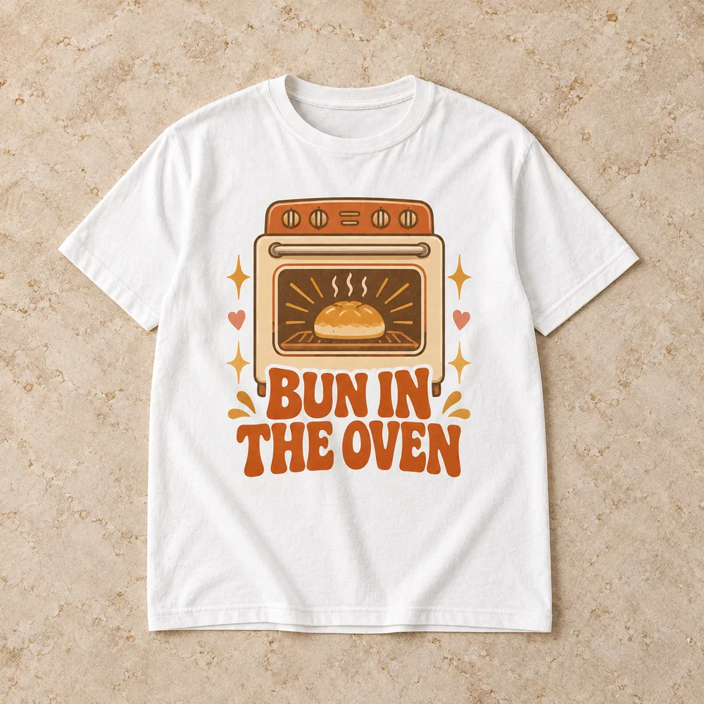 Bun in the oven on Garment-Dyed Heavyweight Tee