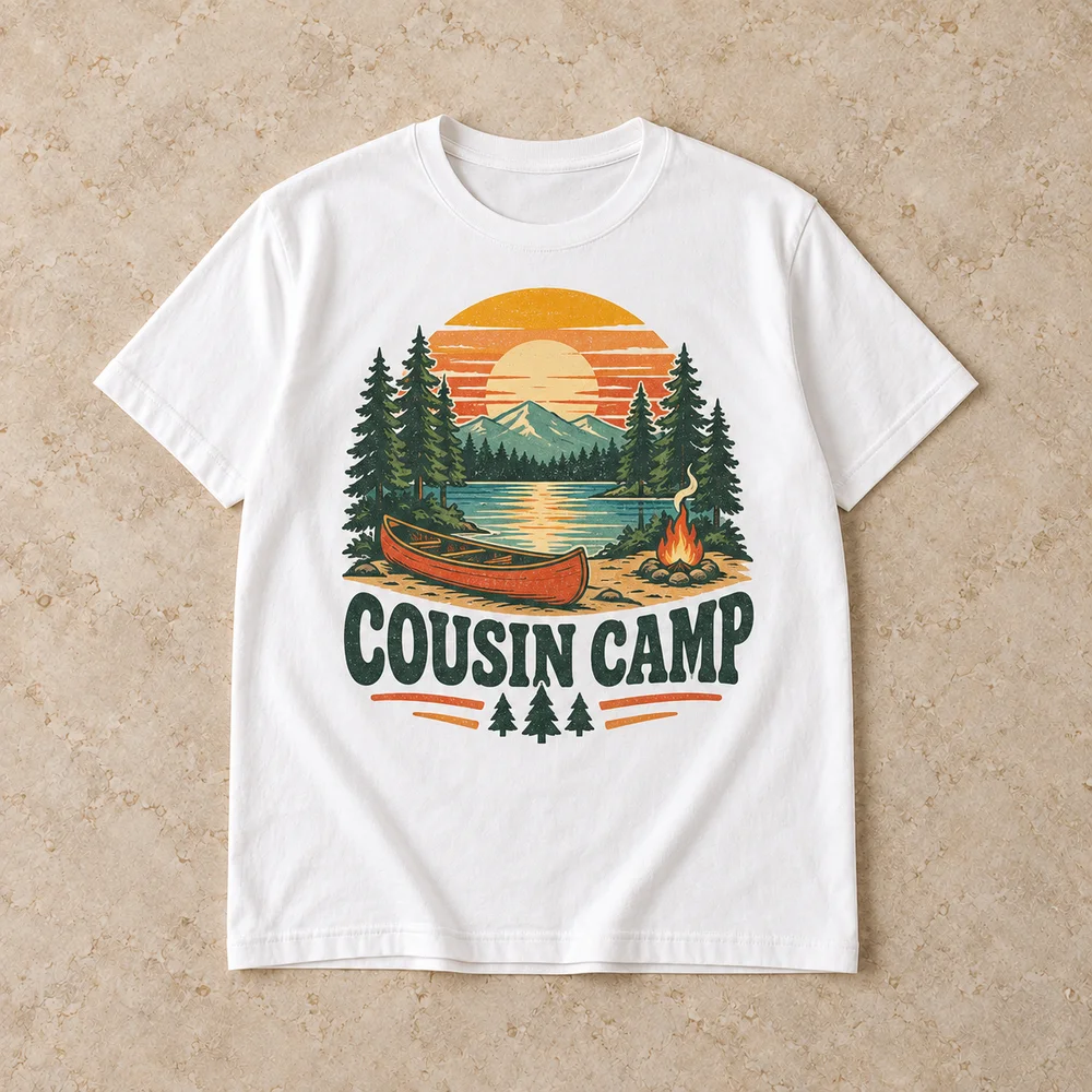 Cousin camp on Unisex Jersey Tee
