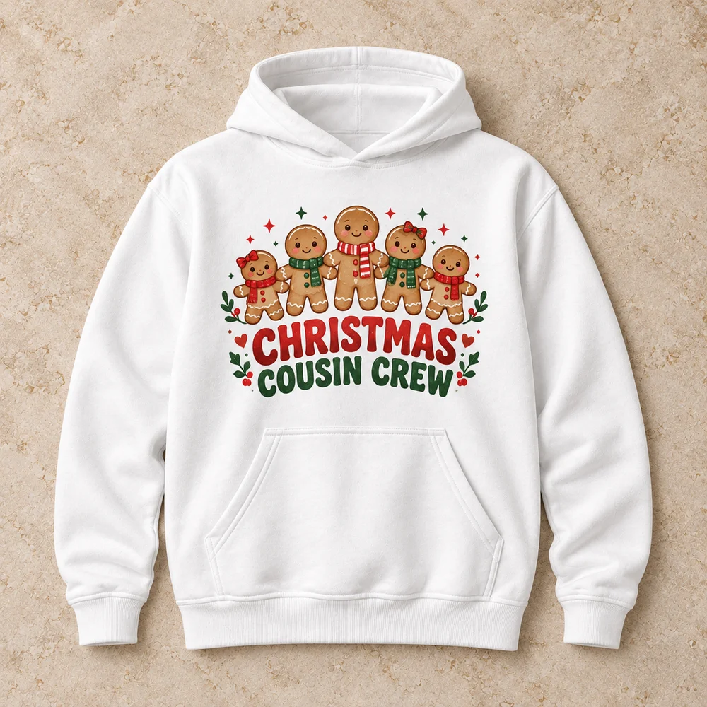 Christmas cousin crew on Youth Heavy Blend Hoodie