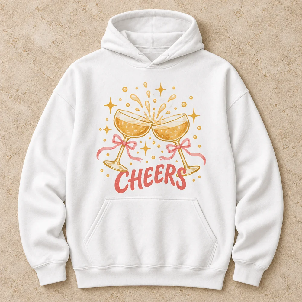 Cheers at midnight on Heavy Blend Hoodie