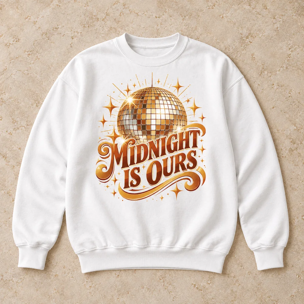 Midnight disco ball on Heavy Blend Crewneck Sweatshirt
