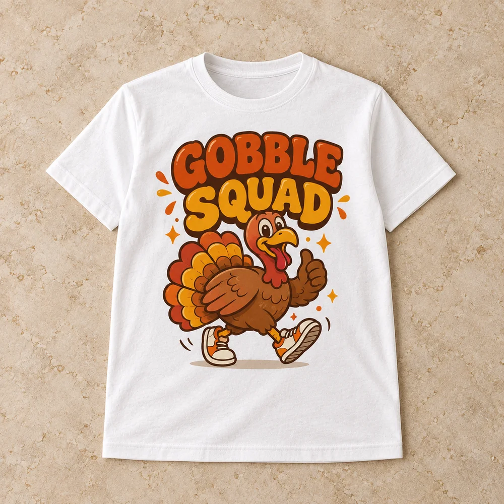 Gobble squad on Youth Staple Tee