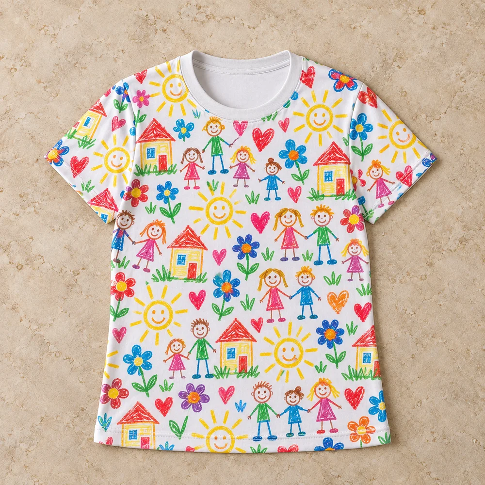 Grandkid doodles on All-Over Print Women's Tee