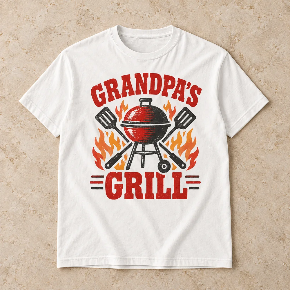 Grandpa’s grill on Garment-Dyed Heavyweight Tee