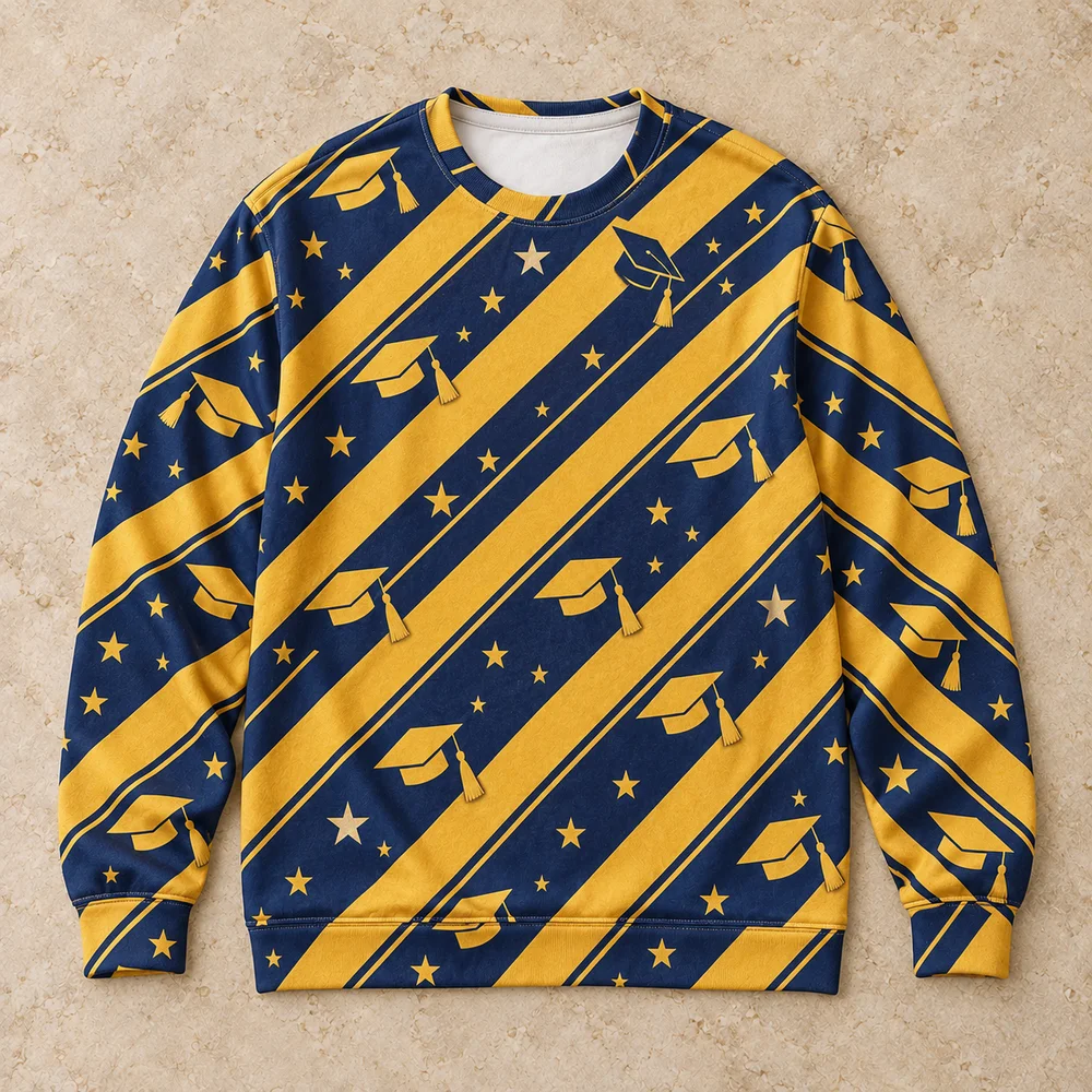 Tassel stripes on All-Over Print Unisex Sweatshirt