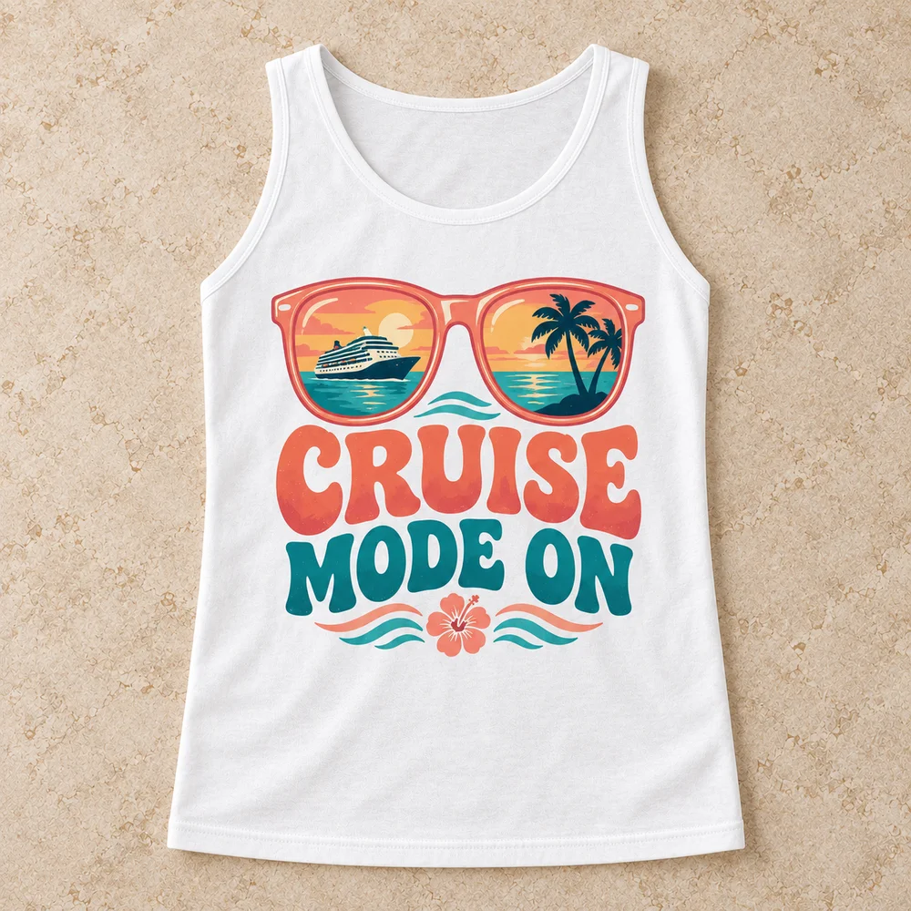 Cruise mode on on Unisex Jersey Tank