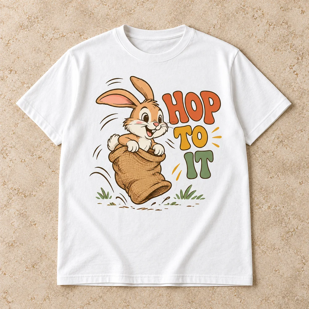 Hop to it on Youth Heavy Cotton Tee