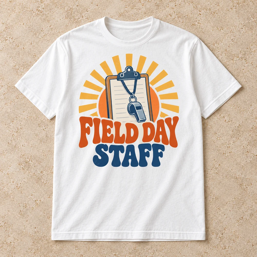 Field day staff on Softstyle T-Shirt