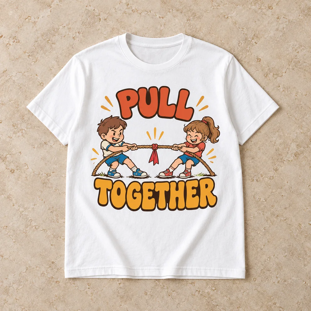 Pull together on Unisex Jersey Tee
