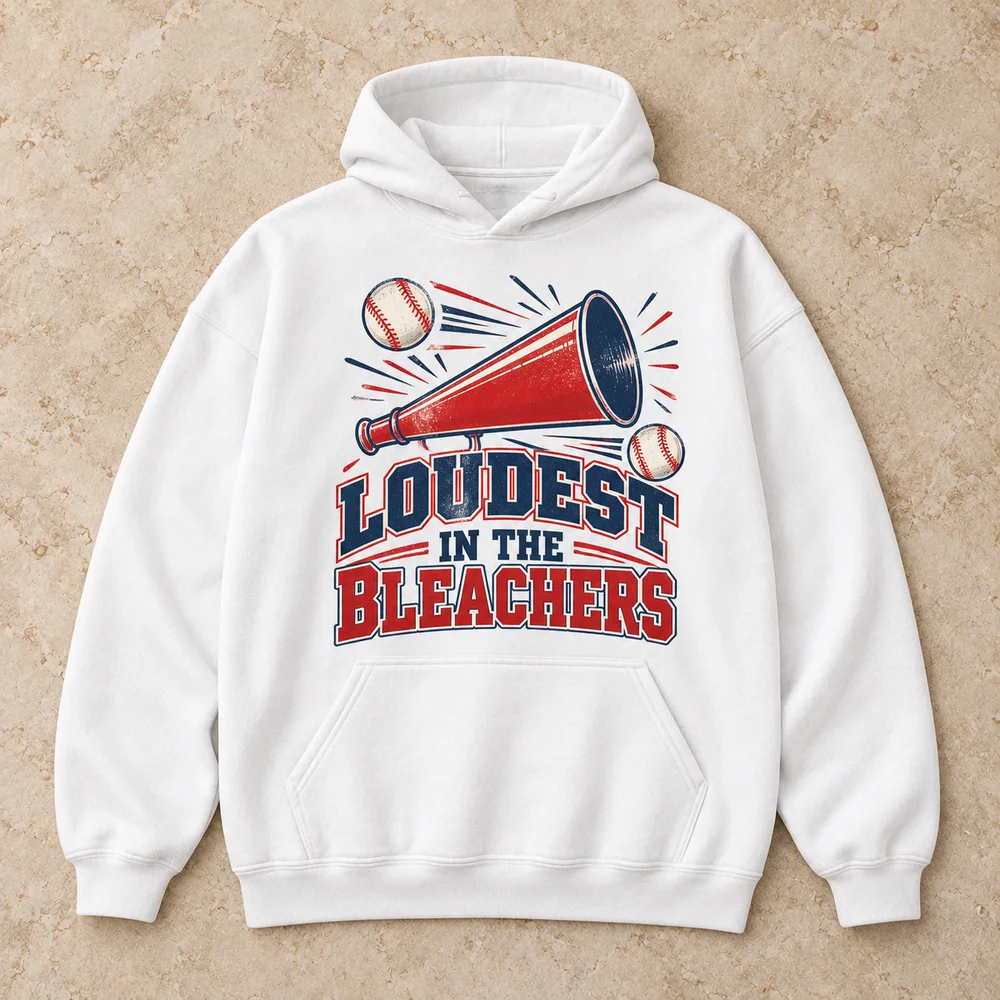 Loudest in the bleachers on Heavy Blend Hoodie