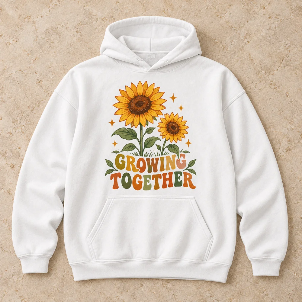 Growing together on Heavy Blend Hoodie