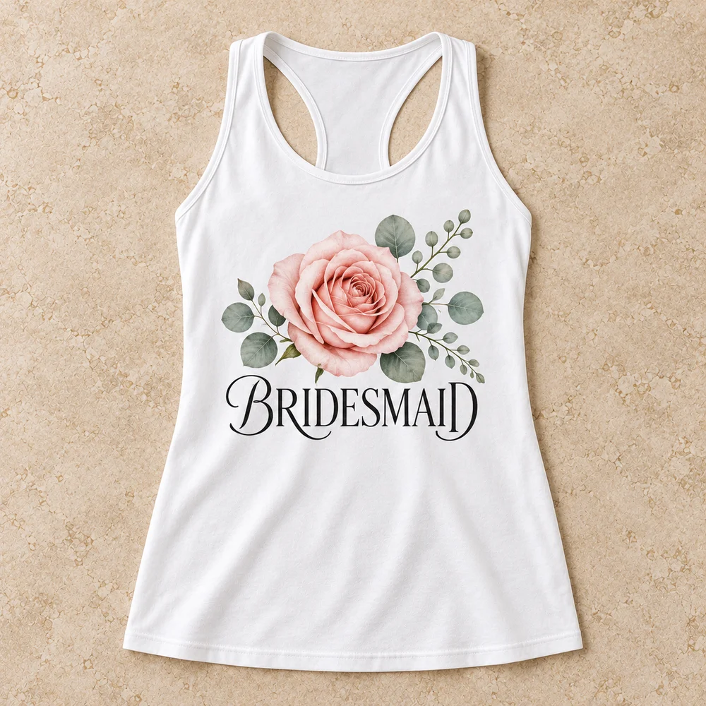 Bridesmaid on Women's Ideal Racerback Tank